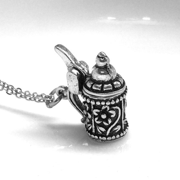 Beer Stein Mug Jug Charm Necklace - Picture 1 of 4